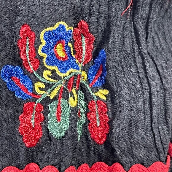 Anthropologie Velvet Graham and Spencer Loane Embroidered Peasant Dress XL (READ - Picture 5 of 13
